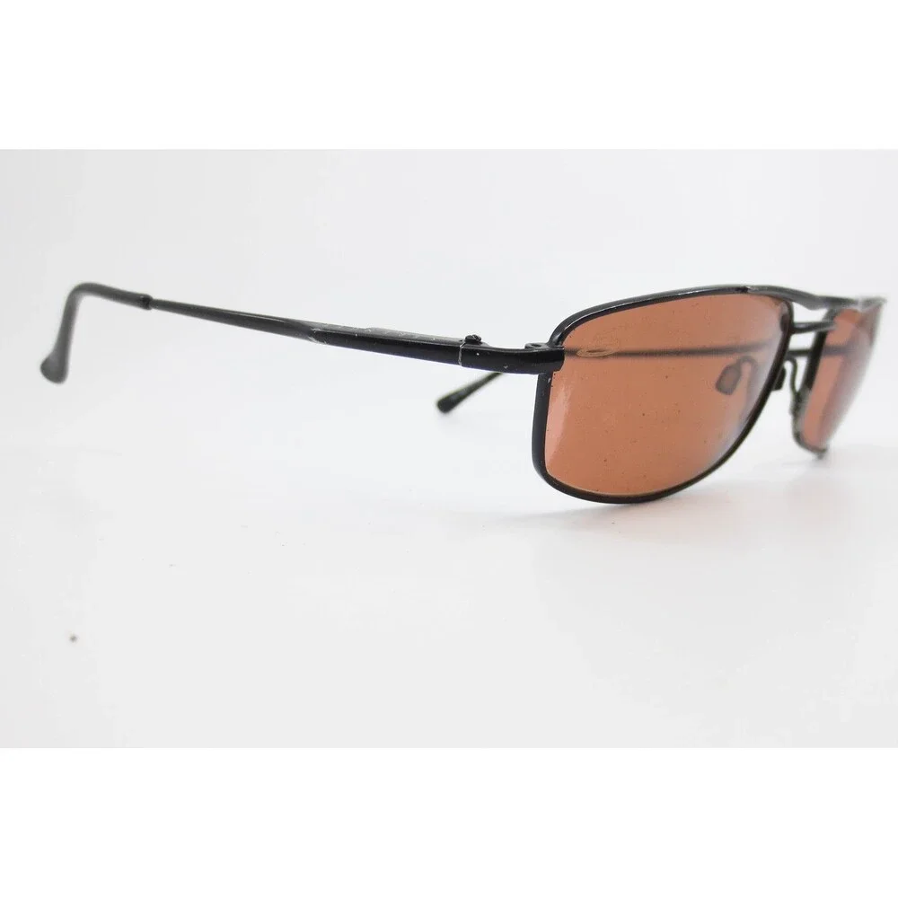 Serengeti Montalone 6859 Sunglasses Black Metal Frame Amber Lens Japan Made
